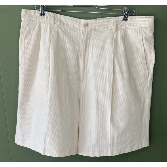 Bobby Jones Shorts Mens Size 38 Cream Tan Stripe Nautical Preppy Old Money - Picture 5 of 9